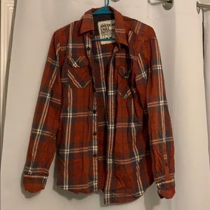 American Eagle red flannel
